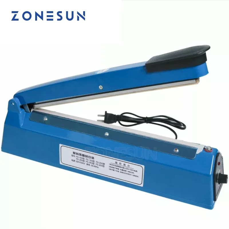 Plastic Bag Impulse Heat Sealer - ZONESUN ZS-FS200 핸드 임펄스 실링기 비닐봉투