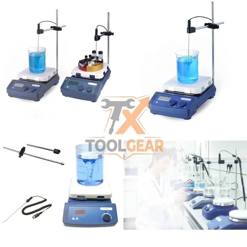 Lab Magnetic Stirrer Hot Plate - 2026년 히트 상품* WEIAI MS7-H550-Pro LCD