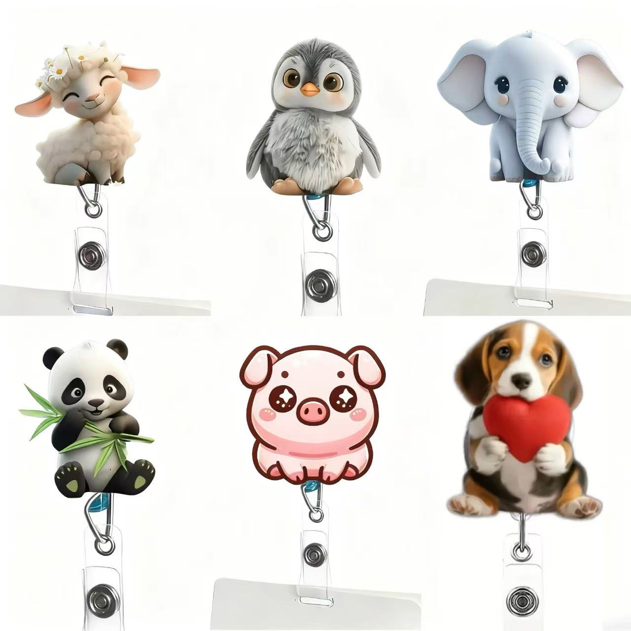 간호사를 위한 귀여운 고양이 모양의 신분증 릴 1개 - - Medical Supplies 리뷰 및 가격