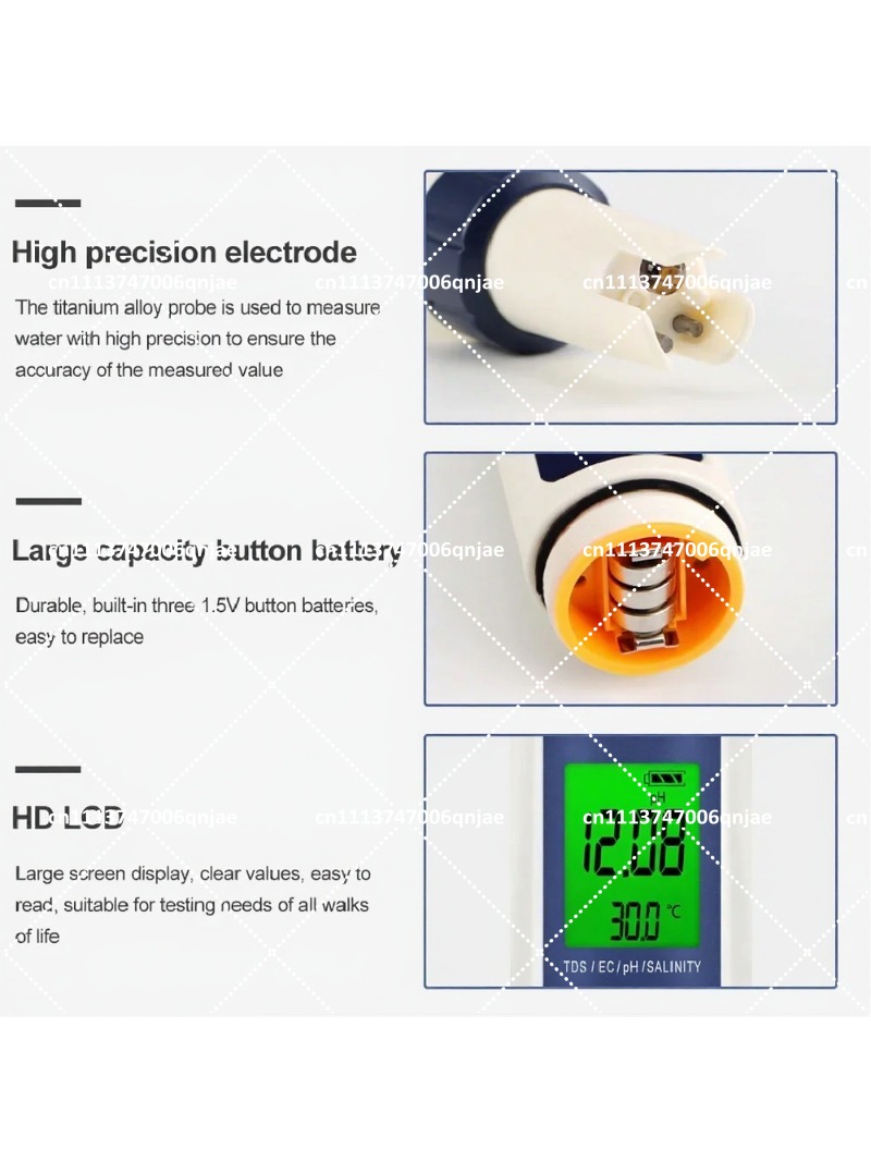 5가지 기능을 갖춘 디지털 수질 측정기: pH, TDS - Ph Meter Digital Water Tester 리뷰 및 가격