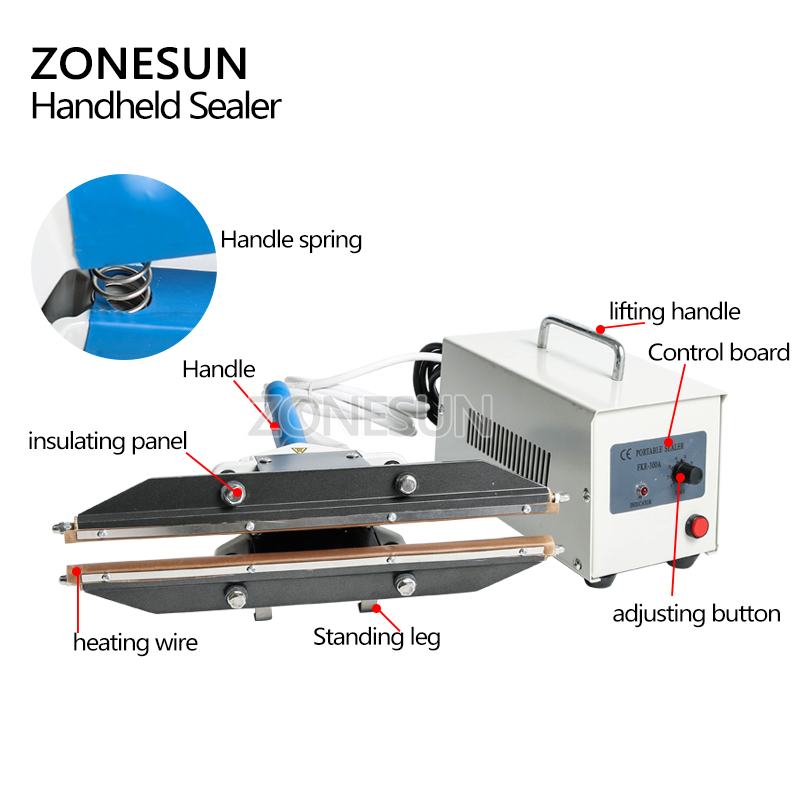 ZONESUN 400mm 직열식 휴대용 임펄스 실러 비 - Plastic Bag Impulse Heat Sealer 리뷰 및 가격