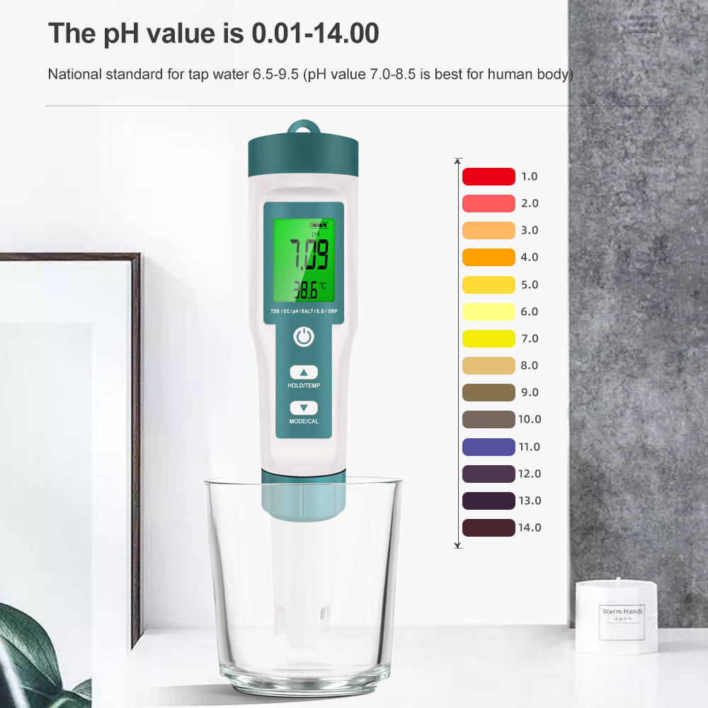 7 in 1 PH TDS EC ORP 염분 S.G TE - Ph Meter Digital Water Tester 리뷰 및 가격