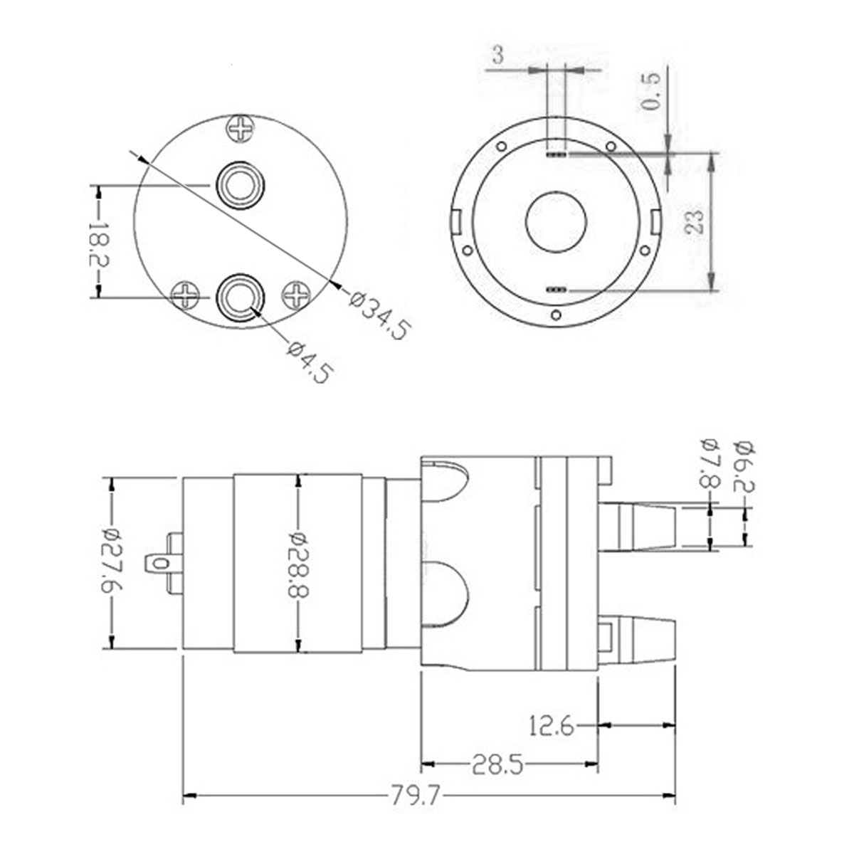 디펜서 마이크로 워터 펌프 모터, 미니 자체 프라이밍  - Mini Peristaltic Pump 12V 리뷰 및 가격