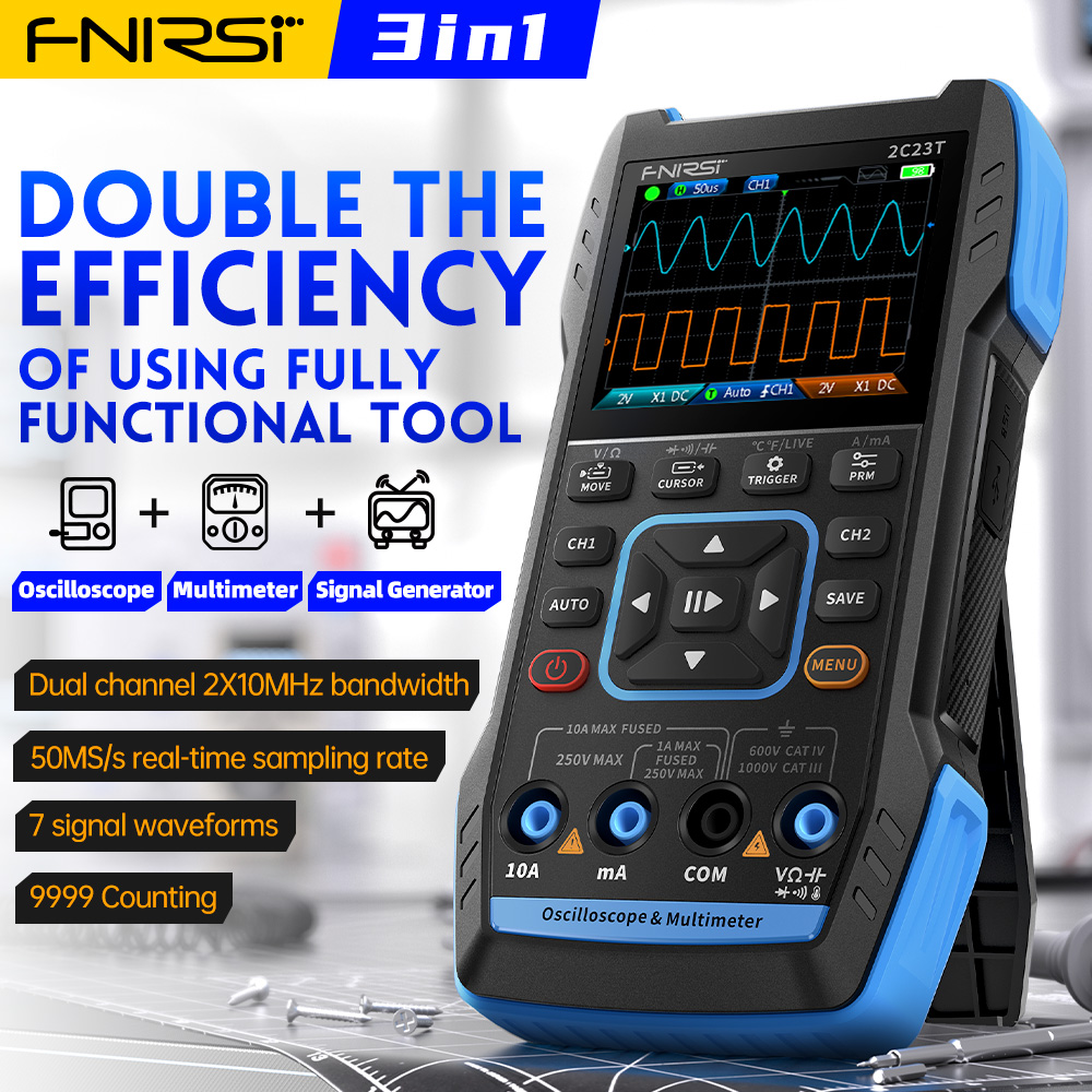 2C23T 3-in-1 디지털 오실로스코프 10MHz  - Fnirsi Digital Oscilloscope Handheld 리뷰 및 가격
